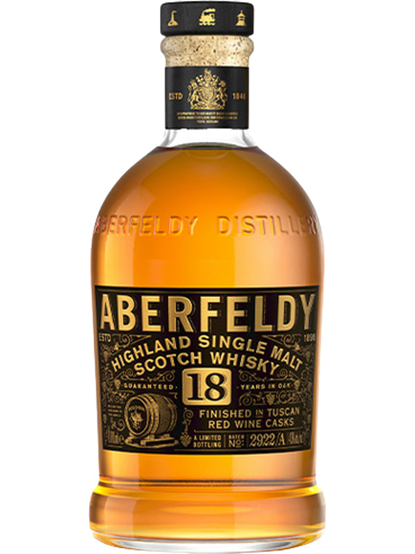 Aberfeldy 18 Year Old Scotch Whisky Finished in Tuscan Red Wine Casks at Del Mesa Liquor