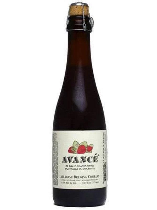 Allagash Brewing Avance Bourbon Barrel-Aged Ale Aged Finished on Strawberries at Del Mesa Liquor