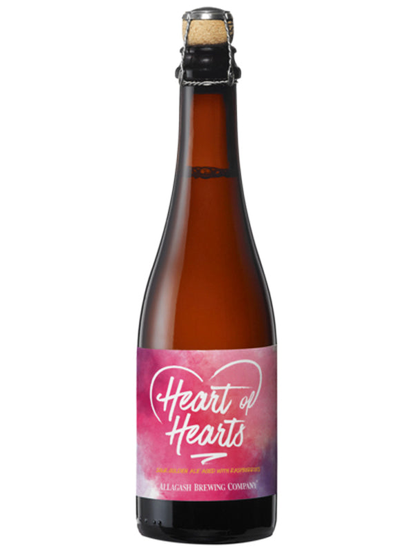 Allagash Brewing Heart of Hearts Sour Golden Ale Aged with Raspberries at Del Mesa Liquor