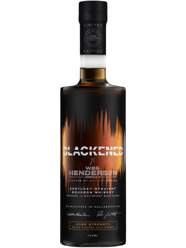 Blackened x Wes Henderson Limited Edition Bourbon Whiskey Finished in White Port Wine Casks at Del Mesa Liquor