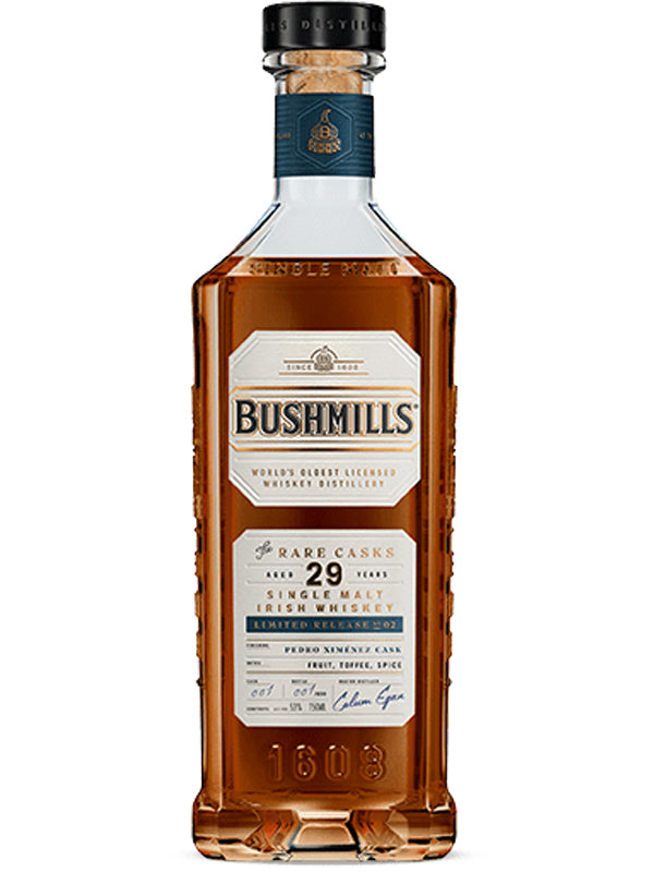 Bushmills The Rare Casks 29 Year Old Pedro Ximenex Cask Finish Irish Whiskey Limited Release No. 2 at Del Mesa Liquor