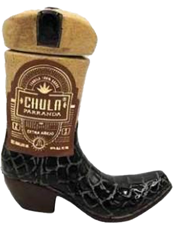 Chula Parranda Ceramic Boot Extra Anejo Tequila at Del Mesa Liquor