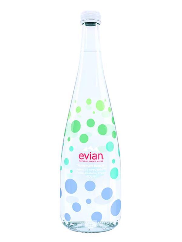 Evian c-o Virgil Abloh Limited Edition 'Rainbow Inside' Water at Del Mesa Liquor