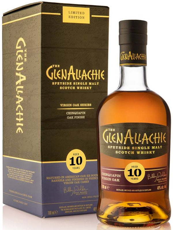 GlenAllachie Virgin Oak Series 10 Year Old Chinquapin Oak Finish Scotch Whisky at Del Mesa Liquor