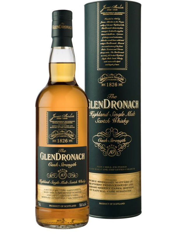 GlenDronach Cask Strength Scotch Whisky Batch 10