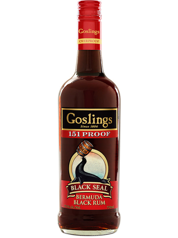 Goslings Black Seal Rum 151 at Del Mesa Liquor