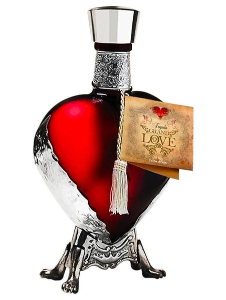 未開封テキーラAmorcito Tequila ハート型ボトル750ml値下げ❌ Grand-Love-Red-Heart-Extra-