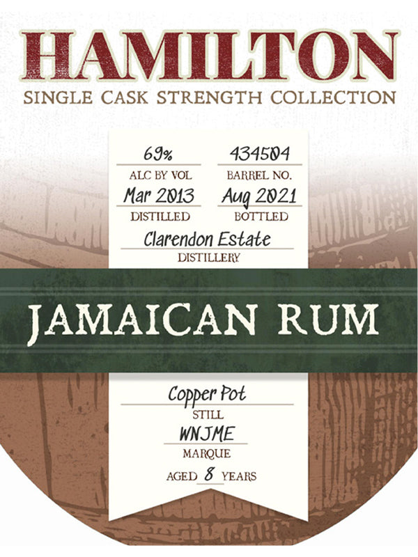 Hamilton Single Cask Demerara #434504 Jamaican Rum 2013
