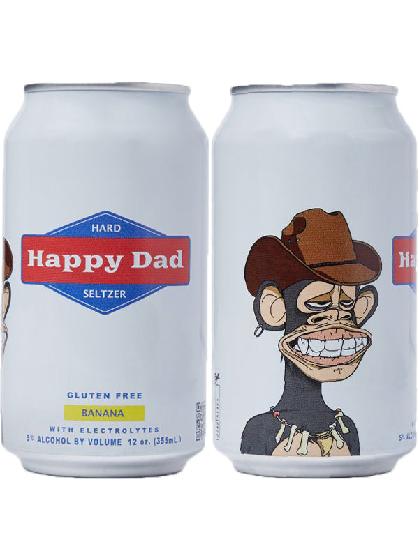 Happy Dad Hard Seltzer Bored Ape Yacht Club #8928 Banana at Del Mesa Liquor