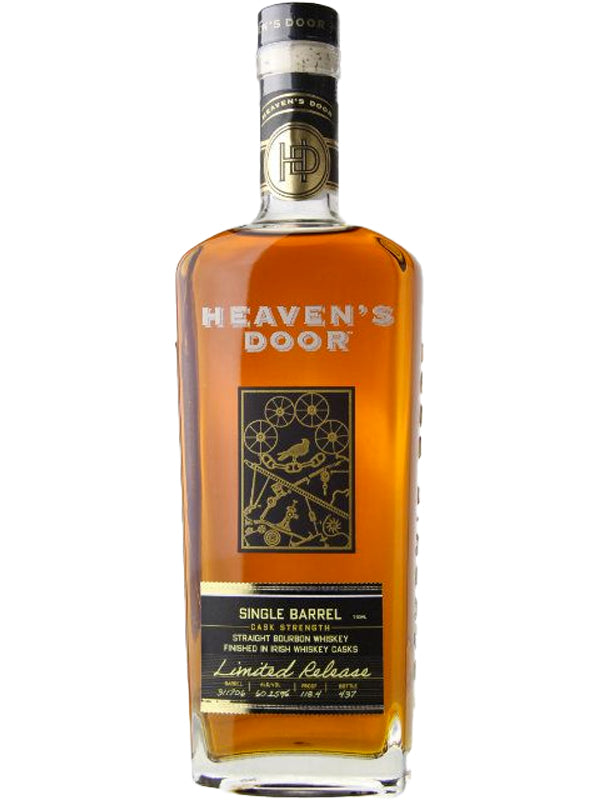 Heaven's Door Single Barrel Cask Strength Bourbon Whiskey Finished in Irish Whiskey Casks at Del Mesa Liquor