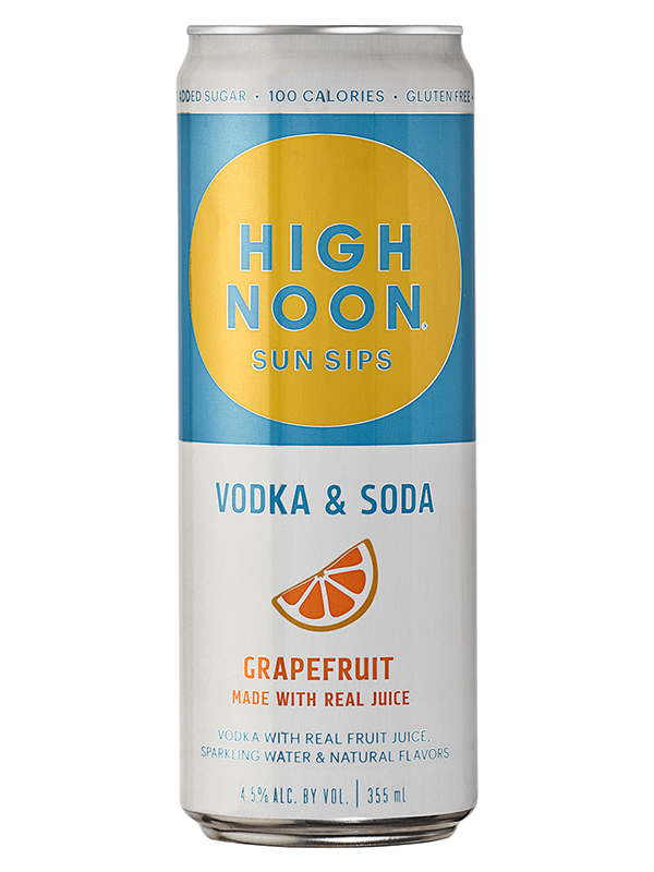 High Noon Grapefruit Vodka & Soda at Del Mesa Liquor