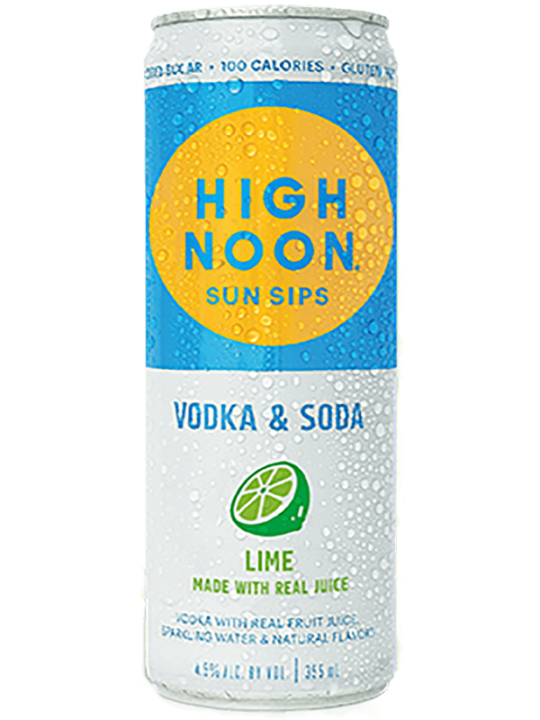 High Noon Lime Vodka & Soda at Del Mesa Liquor
