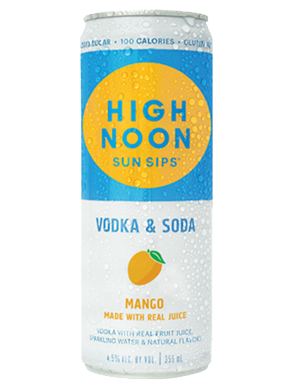 High Noon Mango Vodka & Soda at Del Mesa Liquor