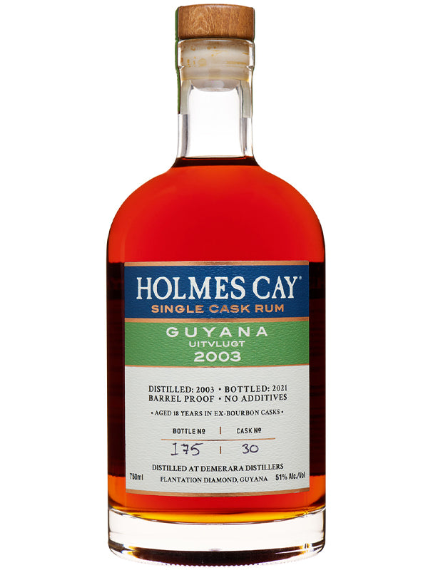 Holmes Cay Single Cask Rum Guyana Uitvlugt 2003 at Del Mesa Liquor