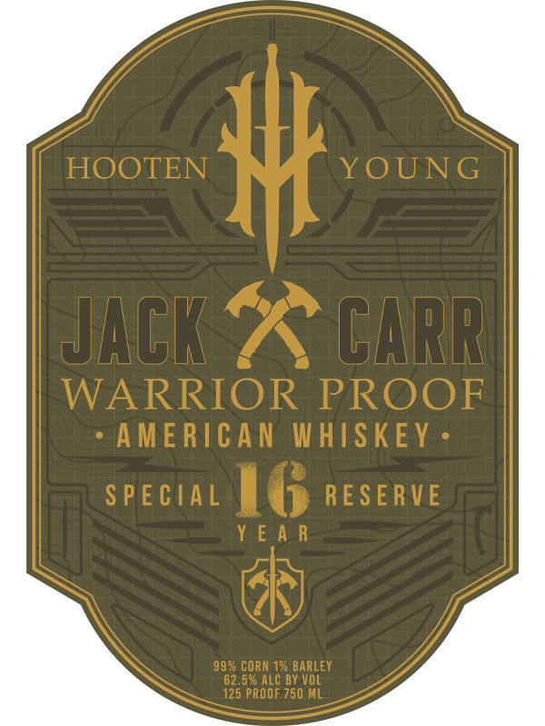 Hooten Young Jack Carr Warrior Proof 16 Year Old American Whiskey