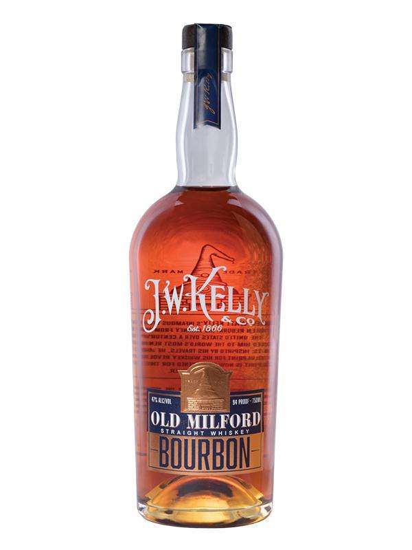 J.W. Kelly Old Milford Straight Bourbon Whiskey at Del Mesa Liquor