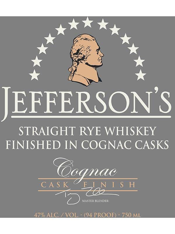 Jefferson's Cognac Cask Finish Rye Whiskey at Del Mesa Liquor