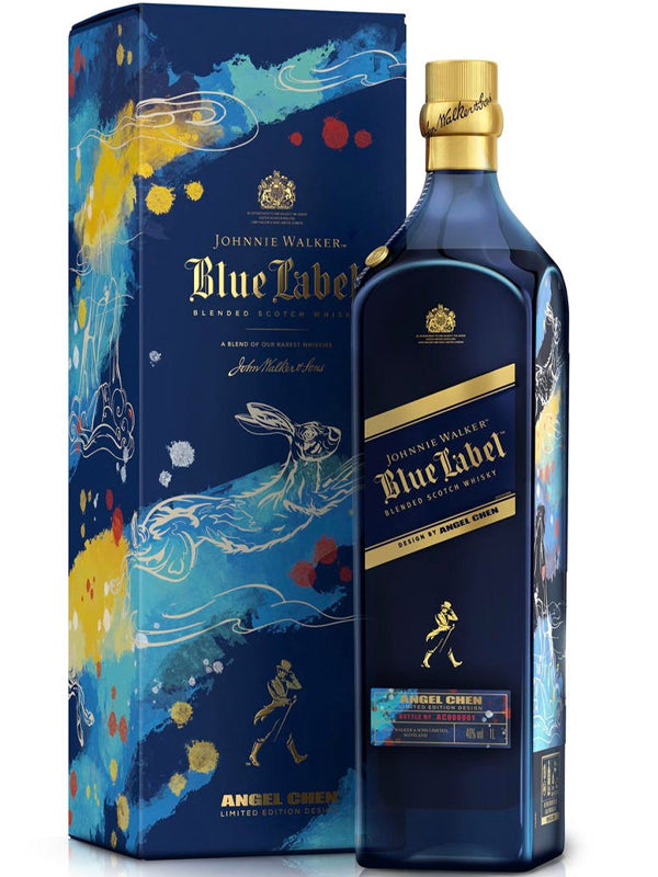 Johnnie Walker Blue Label Year of the Rabbit Limited Edition by Angel Chen at Del Mesa Liquor