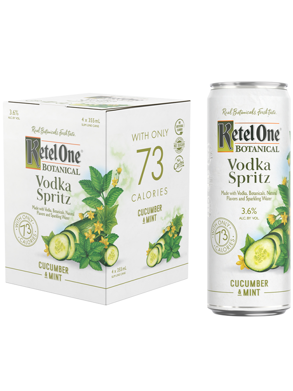 Ketel One Botanical Cucumber & Mint Vodka Spritz Del Mesa Liquor