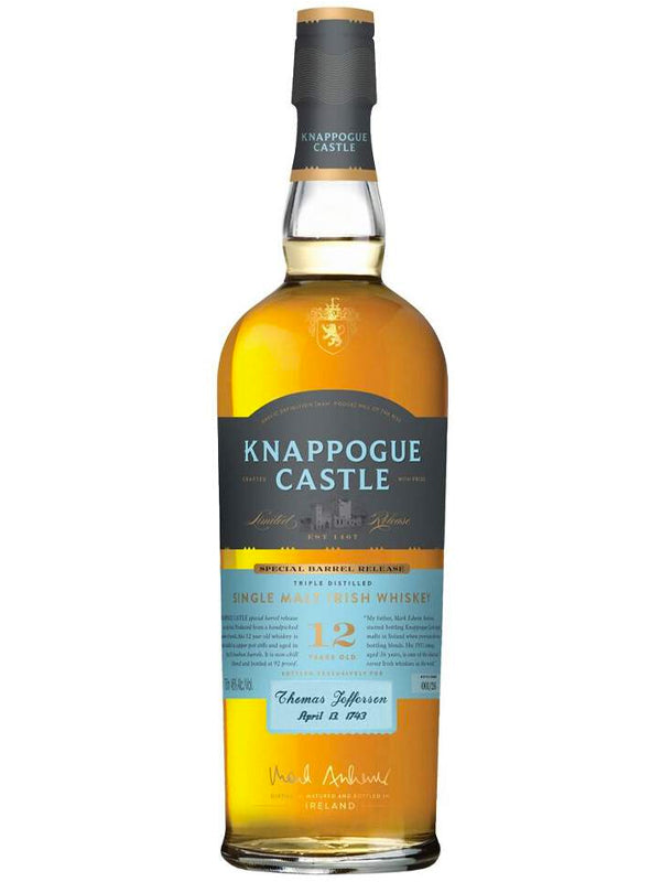 Knappogue Castle 12 Year Old Barrel Release Irish Whiskey