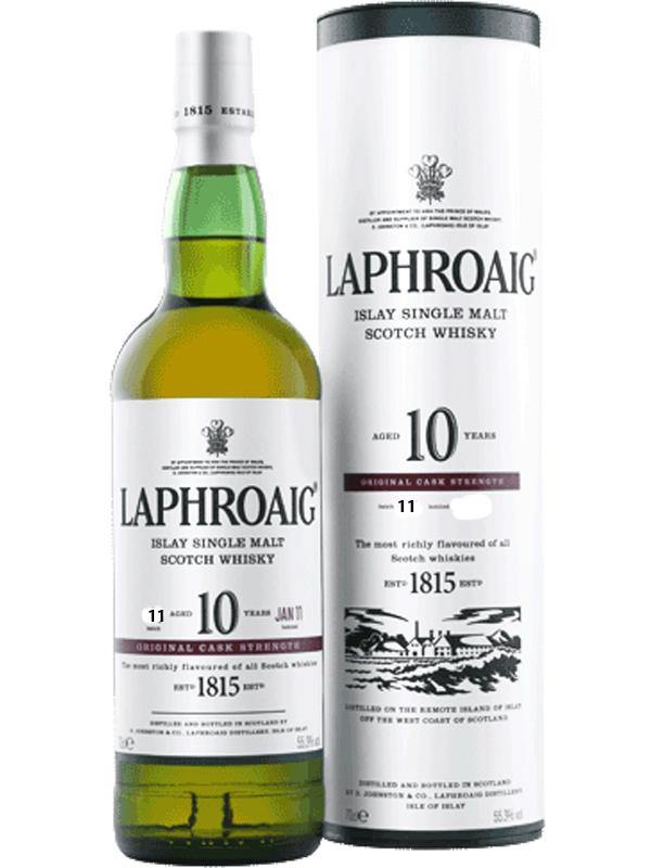 Laphroaig 10 Year Old Cask Strength Scotch Whisky Batch 12 at Del Mesa Liquor