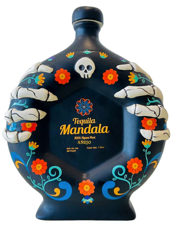 Mandala Limited Edition Ceramic Dia de los Muertos Anejo Tequila 2022 at Del Mesa Liquor