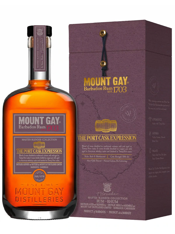 Mount Gay Master Blender Collection #3: Port Cask Expression Rum at Del Mesa Liquor