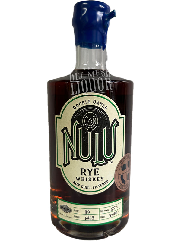 Nulu Double Oaked Rye Whiskey Batch WC3 'West Coast Exclusive' at Del Mesa Liquor