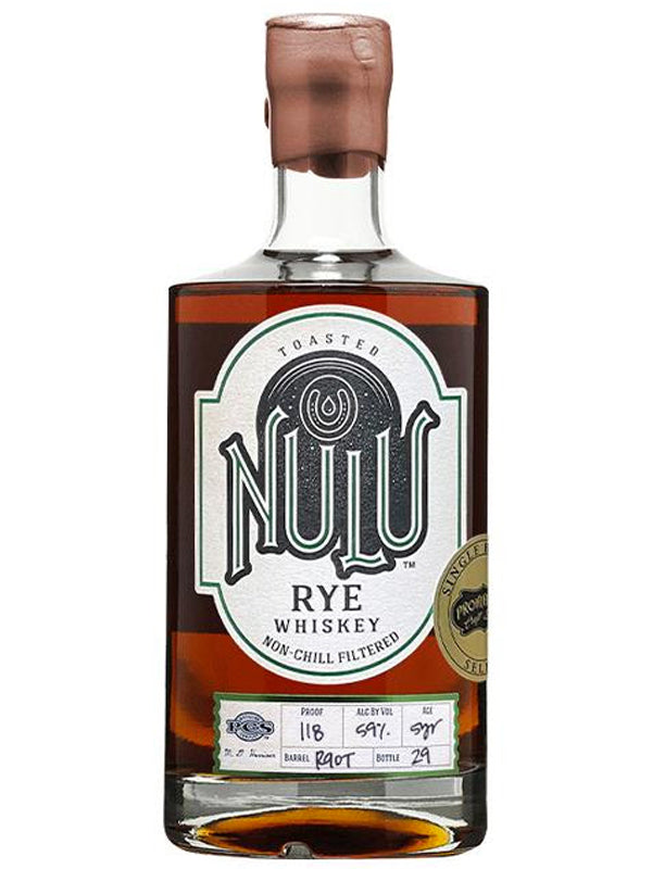 Nulu Toasted Barrel 'Prohibition Craft Spirits' 5 Year Old Single Barrel Select Rye Whiskey at Del Mesa Liquor