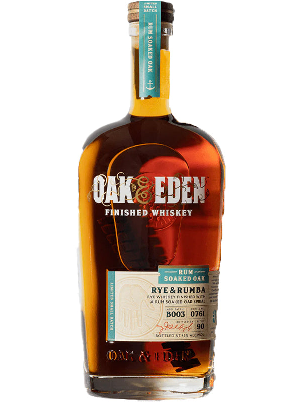 Oak & Eden Rye and Rumba Whiskey at Del Mesa Liquor