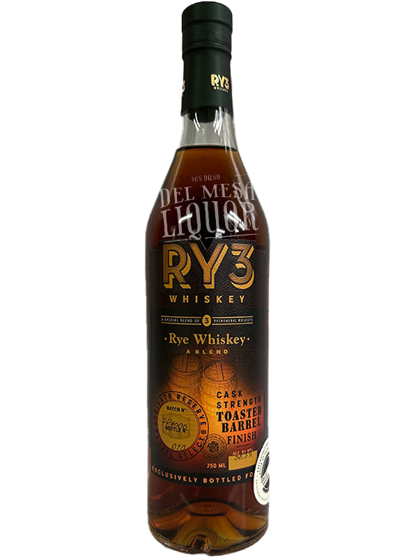 RY3 Old Private Reserve Barrel Select Toasted Barrel Finish Cask Strength Rye Whiskey at Del Mesa Liquor