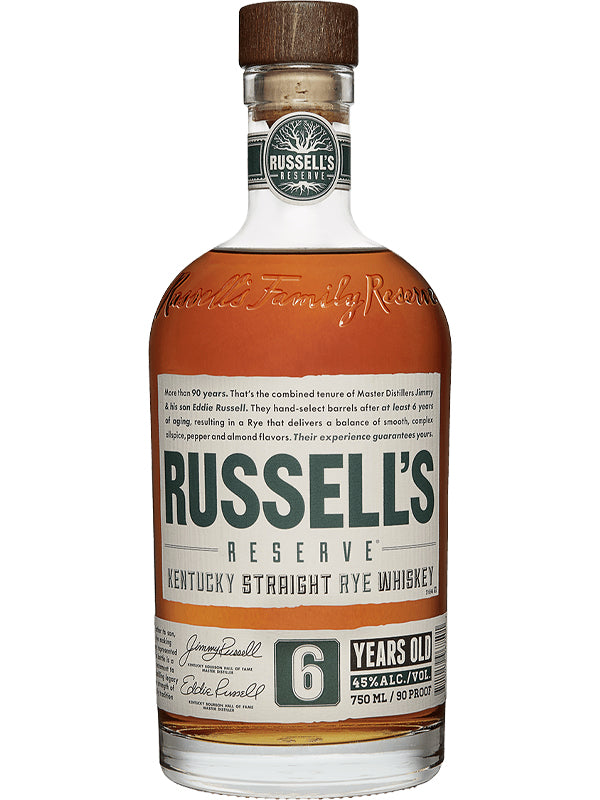 Russell’s Reserve 6 Year Old Rye Whiskey at Del Mesa Liquor