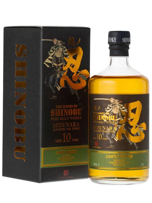 Shinobu 10 Years Old Pure Malt Whisky Lightly Peated Mizunara Oak Finish at Del Mesa Liquor