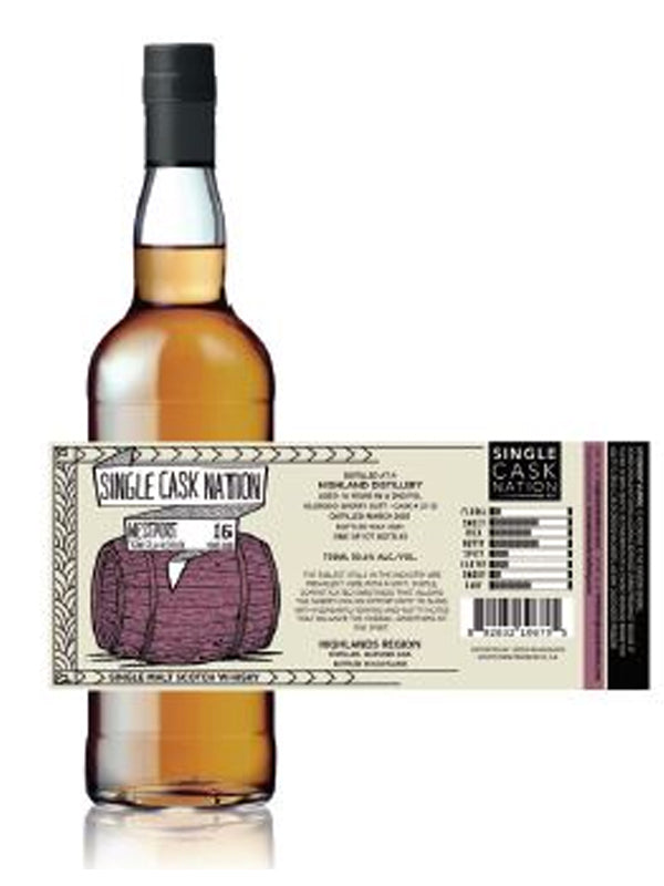 Single Cask Nation Westport 16 Year Old Scotch Whisky 2005 at Del Mesa Liquor