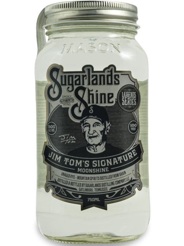 Sugarlands Jim Tom Hedrick’s Unaged Rye Moonshine at Del Mesa Liquor