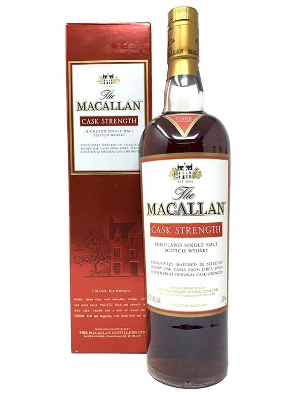 The Macallan Cask Strength Scotch Whisky at Del Mesa Liquor