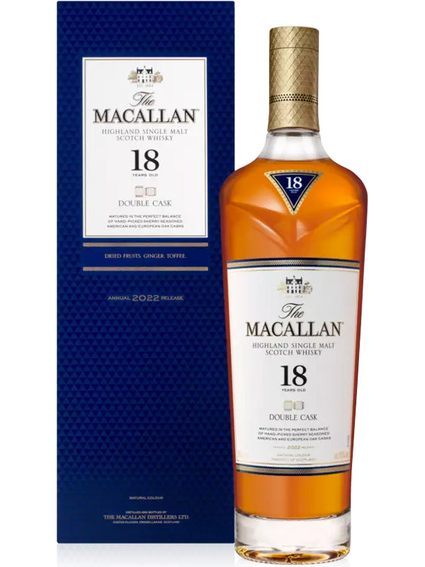 The Macallan Double Cask 18 Year Old Scotch Whisky 2022 at Del Mesa Liquor
