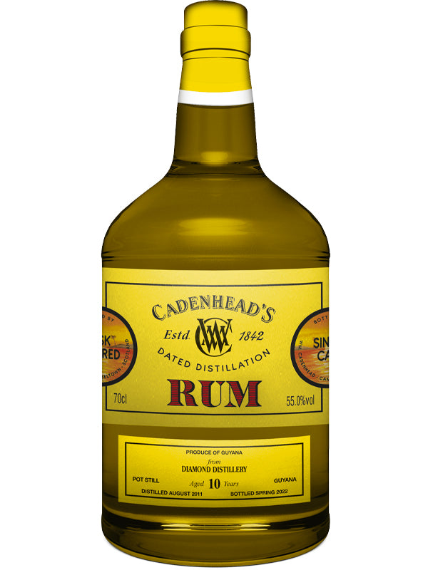 WM Cadenhead Diamond Distillery 10 Year Old Guyana Rum at Del Mesa Liquor
