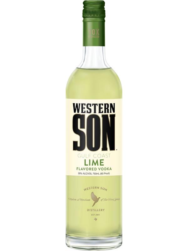 Western Son Lime Vodka at Del Mesa Liquor