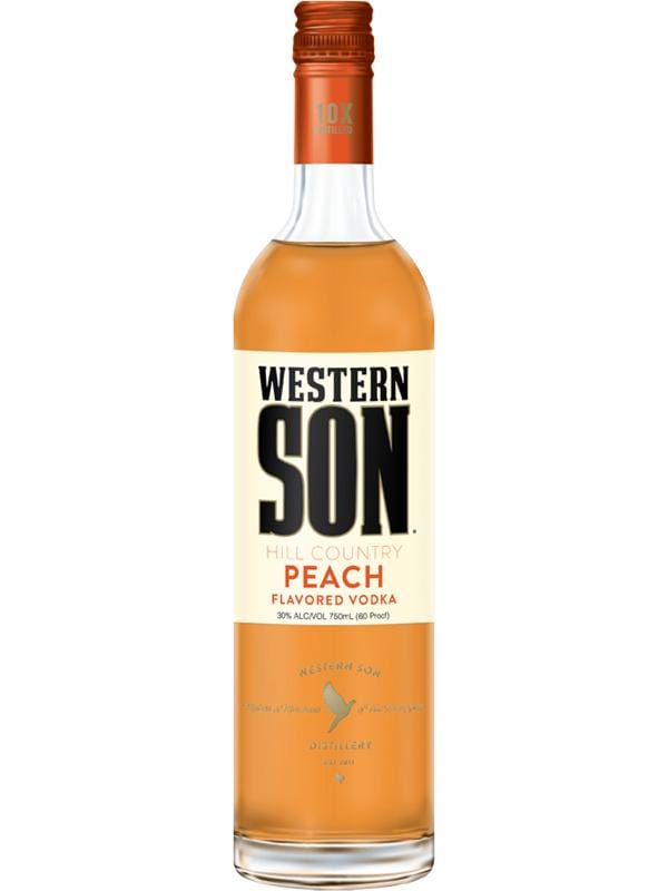 Western Son Peach Vodka at Del Mesa Liquor