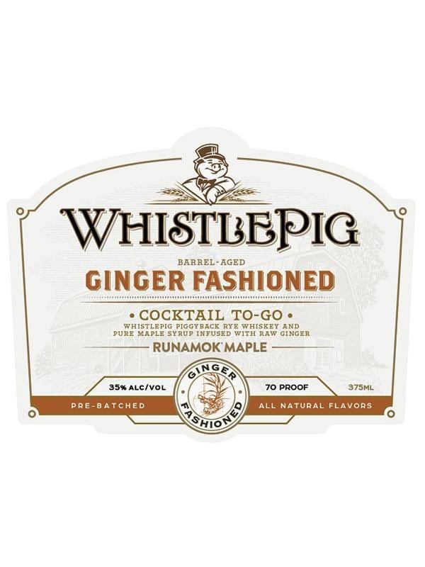 Whistlepig Ginger Fashioned Cocktail To-Go at Del Mesa Liquor