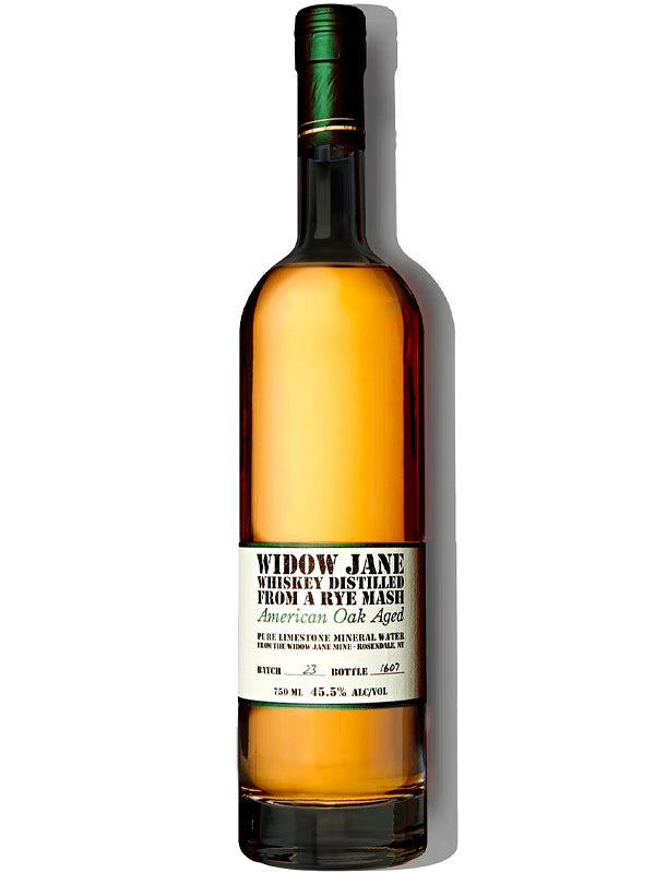 Widow Jane American Oak Aged Whiskey Distilled from a Rye Mash at Del Mesa Liquor