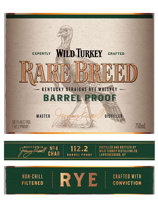 Wild Turkey Rare Breed Barrel Proof Rye Whiskey at Del Mesa Liquor