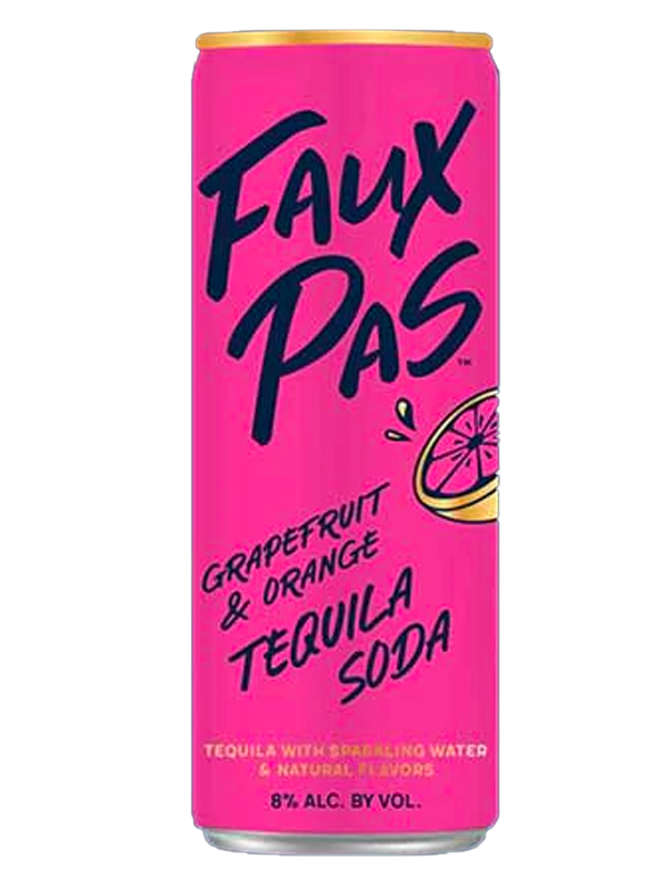 Faux Pas Grapefruit and Orange Tequila Soda at Del Mesa Liquor