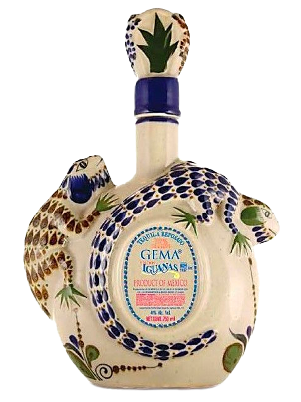 Gema Reposado Iguanas Ceramic Tequila at Del Mesa Liquor
