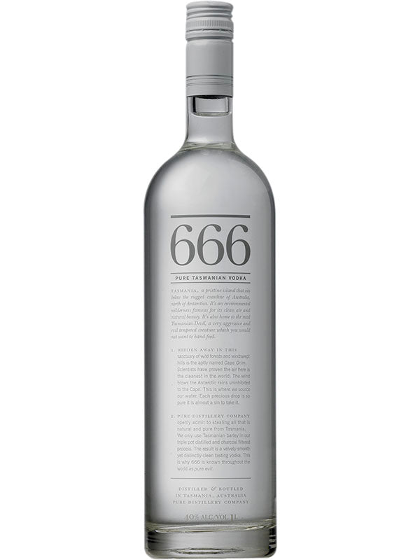 666 Pure Tasmanian Vodka at Del Mesa Liquor