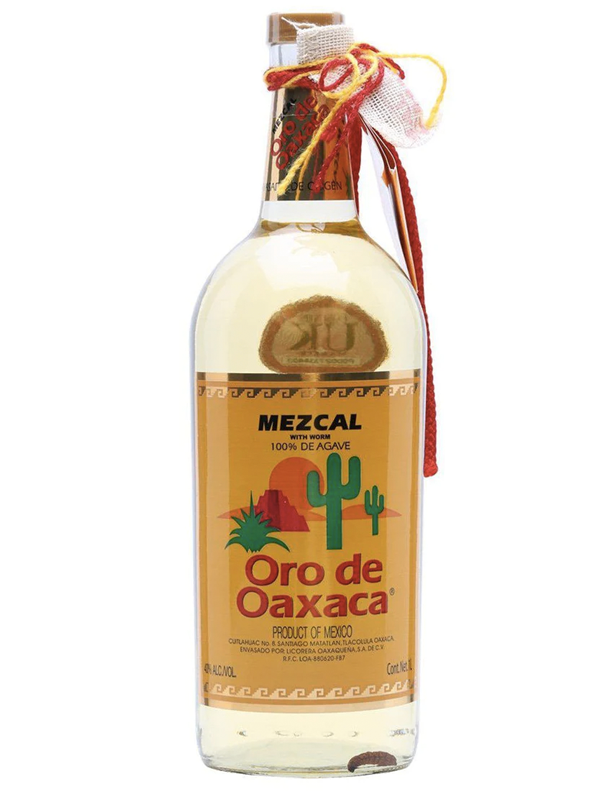 Oro de Oaxaca Mezcal Joven con Gusano at Del Mesa Liquor