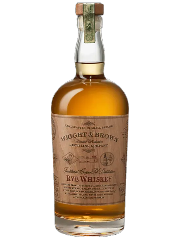 Wright & Brown Rye Whiskey at Del Mesa Liquor